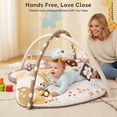 thumbnail image 4 of PRVAETU 3-in-1 Baby Play Mat for Infants(Sitting Up, Tummy Time ,Gym Activity) with 5 Detachable Toys,0-18 Months,Newborn Babies Shower Gifts Khaki, 4 of 7