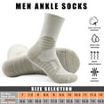 thumbnail image 5 of LWFBDTK Men’s Ankle Socks, Low Cut Breathable Cushioned Casual Socks, 6/12 Pairs Gray (Size 9.5-14.5), 5 of 5