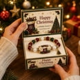 thumbnail image 5 of Limited Edition 2026 Christmas Beaded Bracelet Gift Set,Stretchable Adjustable Bead Bracelet with Festive Charm,Winter Holiday Jewelry for Women,Christmas Gift Jewelry, 5 of 5