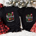 thumbnail image 5 of Conjuntos familiares a juego con estampado 2024, camiseta navideña española, ropa para papá, mamá, niños, camiseta, mameluco para bebé, 5 of 5