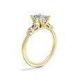 thumbnail image 3 of 1.00 Carat Brilliant Radiant Cut Natural Diamond Elegant Solitaire with Accents Wedding Ring for her in Solid 14K Yellow Gold Size 9.5, 3 of 8