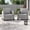Light Gray, variant on ACEGOSES Outdoor Patio Wicker Chairs Set of 2, Gray Rattan Seating with Thick Cushions for Lawn or Poolside, Red