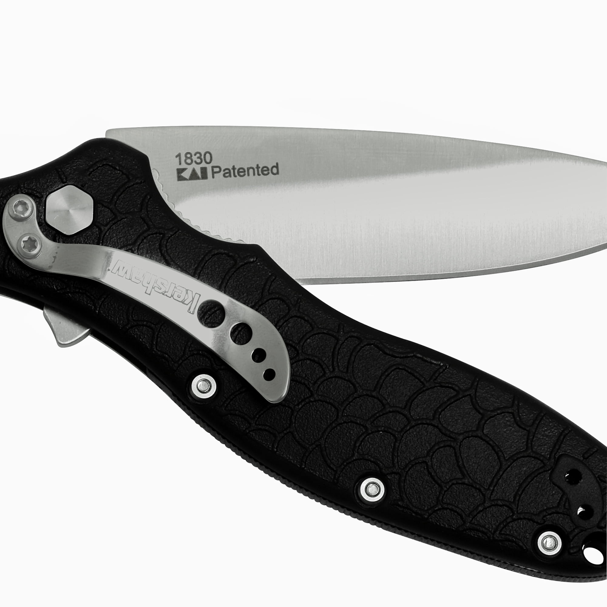 Kershaw Oso Sweet (1830), Folding Pocketknife, 3.1-Inch 8Cr13MoV Stainless Steel Blade, Satin Finish, Black Glass-Filled Nylon Handle, Liner Lock, Reversible Pocketclip, 3.2 OZ.