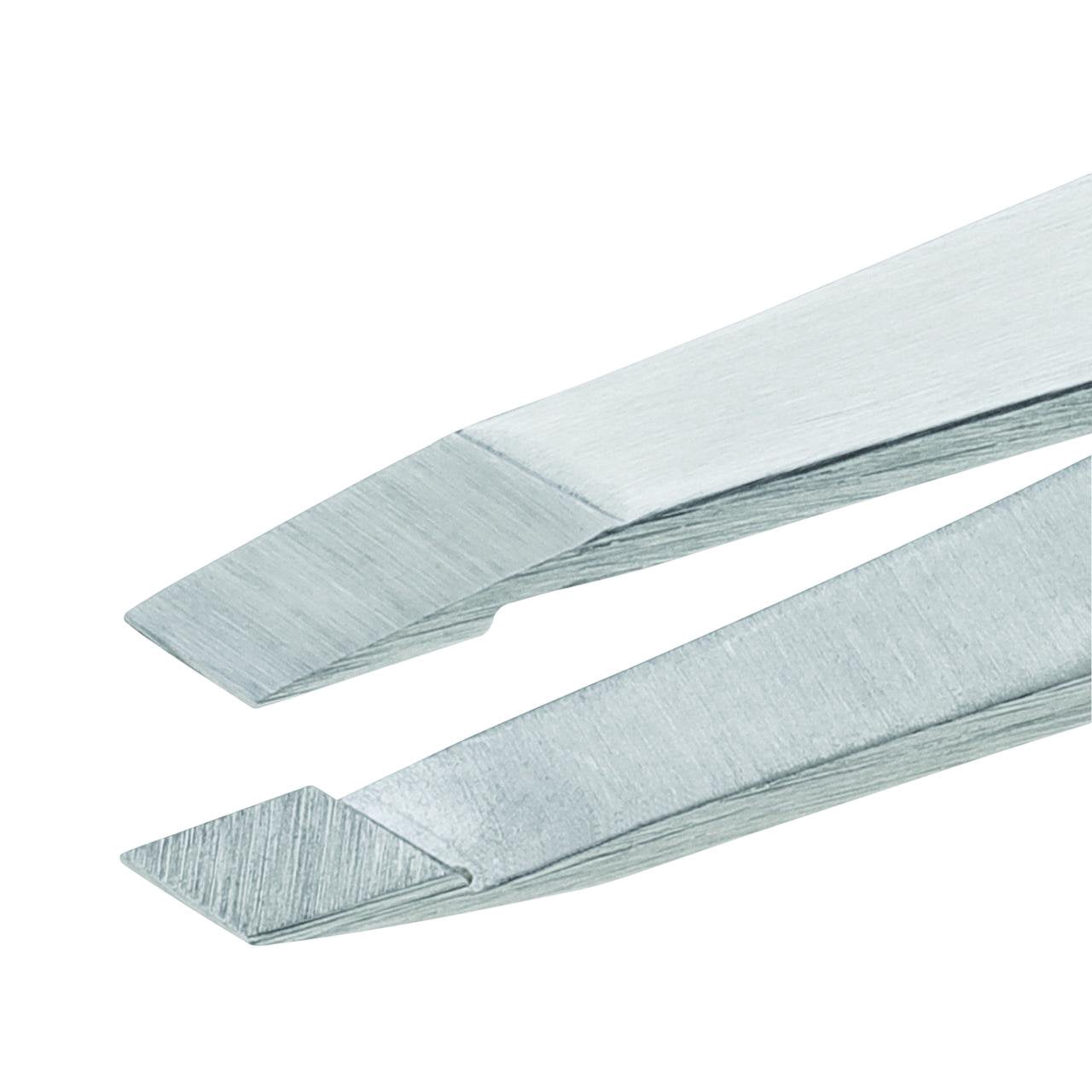 Platinum Silver Slant Tweezer