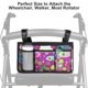 thumbnail image 3 of Bolsa lateral para silla de ruedas HSGEZUOQI Upgrade Flower Purple Butterfly, 3 of 6