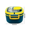 thumbnail image 3 of Dvruxg Stackable Stainless Steel Bento Box, Leak-Proof, 1-Tier Bento Box, Lunch Box with Portable and Cutlery-Ideal Portion Sizes for Kids, Dishwasher Safe, 3 of 5