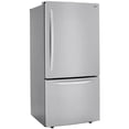 LG LRDCS2603S 26 Cu. Ft. Stainless Bottom Freezer Refrigerator