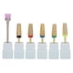 thumbnail image 2 of Brocas multifuncionales para uñas de acero de tungsteno 5 en 1, herramienta de manicura con cabezal de pulido para pulido de uñas, color dorado, 2 of 8