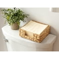 thumbnail image 4 of Rattan Napkin Holders for Table, Water Hyacinth Napkin Serving Tray, 7" x 7" x 2.6" Farmhouse Wicker Baskets,Square Tabletop Decor Storage Tray for Restaurant Dinner, 4 of 9
