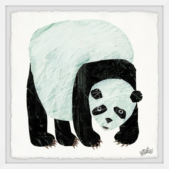 Marmont Hill Panda Bear By Eric Carle Framed Wall Art, 12.00" x 1.50"