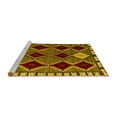thumbnail image 2 of Ahgly Company Machine Washable Indoor Rectangle Abstract Yellow Modern Area Rugs, 5' x 7', 2 of 4
