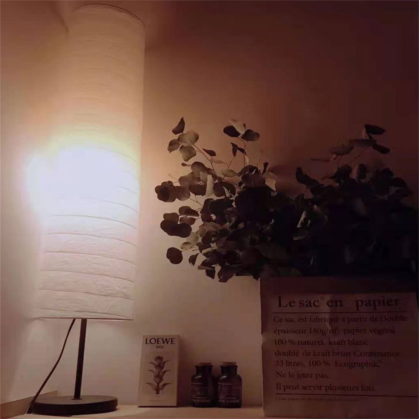 Paper Floor Lamp Shade, Foldable Paper Lamp Shade with Hyperlink Image, for Living Room Bedroom Office -