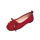 thumbnail image 1 of Pantalones de Tamaño Más de las Mujeres Borla Bow Toe Zapatos Planos para las Mujeres, Transpirable Suela Suave Pisos Casuales con Acentos de Cuentas, 1 of 9