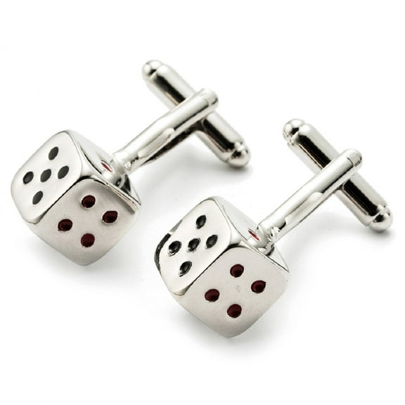 Longcreek Dice Cufflinks for Men, Dice Craps Cufflinks, Lucky Dice Cuff Links, Vintage Dice Shirt Tuxedo Cufflinks, Punk Cufflinks French Cufflinks, Best Man Cufflinks, Party Wedding Cufflinks