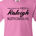 thumbnail image 4 of Inktastic From Raleigh North Carolina in Black Distressed Text Youth T-Shirt, 4 of 5