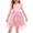 Pink Rainbow, variant on Oudiya Toddler Tutu Dress Little Girls Irregular Tulle Princess Birthday Party Formal Dresses, 4-8Y