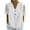 White, variant on Trendy Linen Tops Womens Cut Out Tie Knotted Short Sleeve Summer Casual V Neck T-shirts Loose Fit Blouses (XL, White)