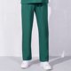 thumbnail image 2 of Gibobby Pantalones largos para mujer, informales, de pierna ancha, cintura elástica, ligeros, ajustados, mallas de trabajo largas (Green, S), 2 of 5