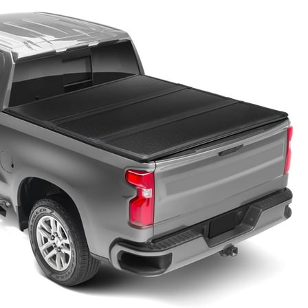 Garvee Truck Tonneau Covers,Hard tri-fold pickup truck tonneau cover 2020-2023 Jeep Gladiator Styleside 5'Bed Black_NH062