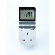Countdown Socket 240V LCD Digital Display Socket Countdown Timer Switch Kitchen Smart Timing Socket, EU Plug