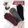 thumbnail image 4 of Guantes de invierno para mujer, guantes cálidos con pantalla táctil, guantes a prueba de viento para mujeres y niñas, uso de invierno, 4 of 7