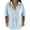 Blue #45, variant on DORKASM Linen Shirts for Women Half Sleeve Stripe Trendy T-Shirts V Neck Button Down Fashion 2026 Tshirt Loose Fit Oversized Summer Shirt Purple XL