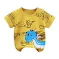 thumbnail image 2 of Cethrio Graphic T Shirts for Boys, Pullover Short Sleeve Casual Cotton Summer Tees Yellow Size 9-12 Months, 2 of 3