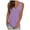 Purple, variant on Horkkom Tank Tops for Women Summer Casual Loose Sleeveless Tops Solid Color V Neck Blouse Beach Vacation Clothes