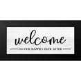 thumbnail image 2 of CAD Designs 14x8 Black Modern Framed Museum Art Print Titled - Welcome Ever After, 2 of 5