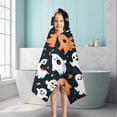 thumbnail image 6 of Colorful Halloween Ghosts Pattern Hooded Bath Towel，50"x30" for Ages 3 To 12 Kids, Quick Dry Lightweight Soft Microfiber Hood Beach Towel Cover Up for Kids, 6 of 7