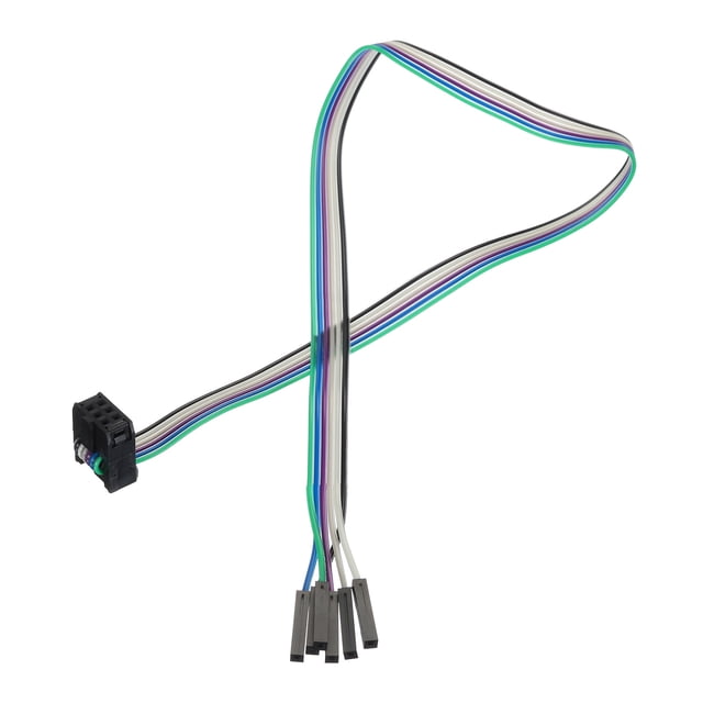 Unique Bargains 1 Pcs IDC Rainbow Wire Flat Ribbon Cable FC-Female to 6P 11.8 Inch Length 2.54mm Pitch