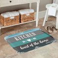 thumbnail image 2 of SPXUBZ Non Slip Flannel Polyester Floor Mat Kitchen Heart Of The Home For Bathroom Kitchen Bedroom Decoration 24x16 inch, 2 of 5