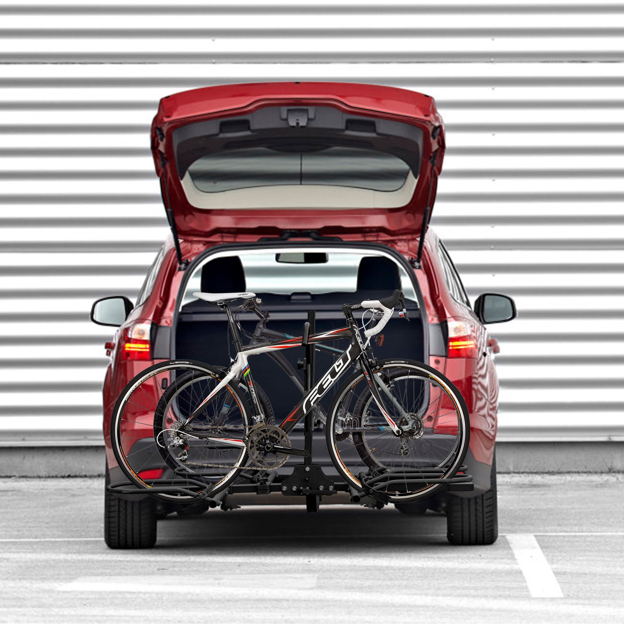 Hitch Mount Bike Rack 2 Bikes Wobble Free Smart Tilting Folding Bicycle Car Racks for Cars Suv s Trucks with 2 Hitch Receiver 120 lbs Total Load Capacity for Standard and Fat Tire