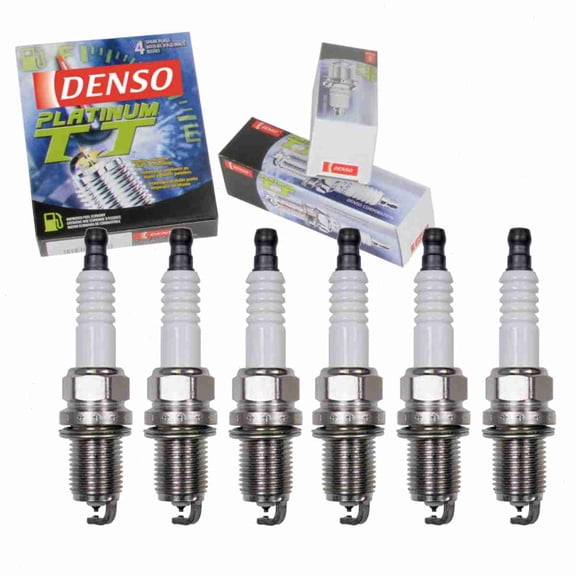 6 pc DENSO Platinum TT Spark Plugs compatible with Audi S4 2.7L V6 2000-2002