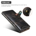 thumbnail image 3 of Galaxy S22 Ultra Case,Luxury Leather Retro Magnetic Card Holder Wallet Case Shockproof Rubber Hybrid Kickstand Cover with Strap for Samsung Galaxy S22 Ultra 5G,Black, 3 of 5