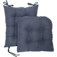 thumbnail image 3 of XINQIHANG 2-Piece Set of Rocking Chair Cushions, Rocking Chair Cushions, backrest Integrated Reclining Chair Cushions, Bottom Cushions (Navy Blue), 3 of 7