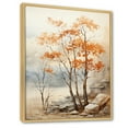 thumbnail image 2 of Designart "Warm Beige Maple Elegance" Tree Maple Floater Framed Canvas Wall Art, 2 of 5