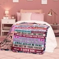 thumbnail image 5 of Gifts for Girlfriend to My Girlfriend Blanket Romantic I Love You Gifts for Her Cute Anniversary Birthday Christmas Valentines Mothers Day Presents from Boyfriend Soft Throw Blankets 40"x50", 5 of 5