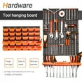 thumbnail image 3 of Wall Mount Parts Rack  Wall Mounted Storage Bins Parts Rack  Storage for your Nuts  Bolts  Screws  Nails  Beads  Buttons  Other Small Parts, 3 of 6