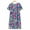 Green, variant on Summer Cotton Silk Short Sleeved Sleep Dress For Middle Women New Loose Fitting Home Wear Elderly Sleepwear Plus Size Dress