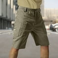 thumbnail image 2 of WTOBBY Men's Durable Tactical Ripstop Utility Cargo Shorts - Multi-Pocket Abrasion-Resistant Design for Hiking Camping Construction,Army Green L, 2 of 5