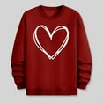 thumbnail image 5 of PNTUTB Casual Crew Neck Long Sleeve Sweatshirts for Men Classic Loose Pullover with Fashion Valentine's Day Print, 5 of 6