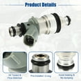 thumbnail image 3 of Unique Bargains 1pcs Car Fuel Injector Nozzle Replace for Toyota 4Runner 3.4L 1996-1999 Silver Tone, 3 of 7