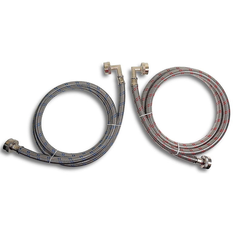 4 Ft Washing Machine Hose Premium Stainless Steel Washing Machine Hoses ...