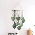 thumbnail image 5 of 5X Hoja de Macramé para Colgar en la Pared de la HabitacióN , DecoracióN del Hogar, Tapiz de Pared EstéTico Tejido, DecoracióN de la Boda para la HabitacióN del Hogar, Verde, 5 of 5