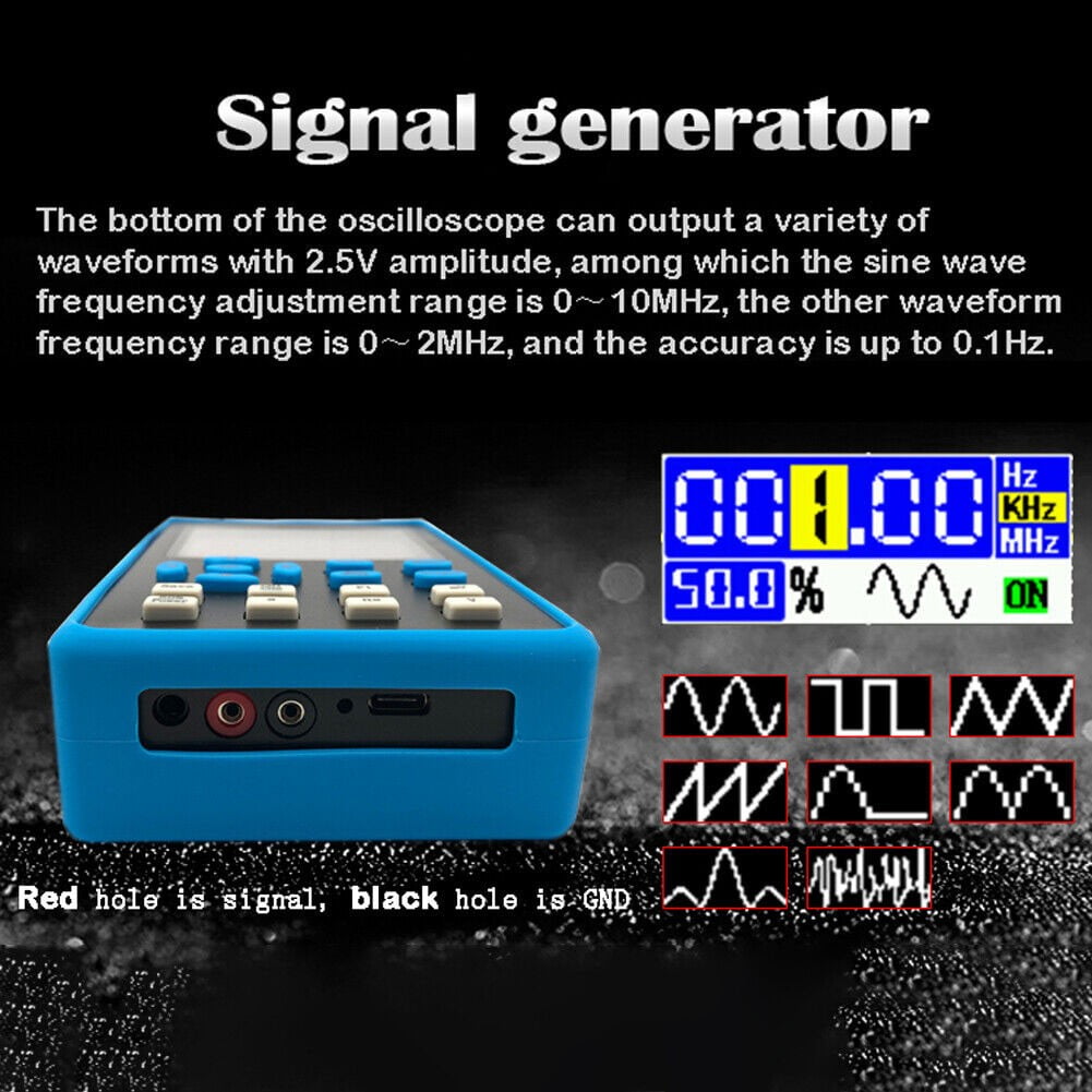 Portable DSO2512G 120M Bandwidth Dual Channel Oscilloscope +FPGA+ADC