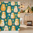 thumbnail image 2 of Erosebridal Guinea Pig Shower Curtain 72Wx78L for Girls, Spring Flowers Waterproof Bath Curtain, 2 of 5