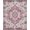 Rose Pink Grey Beige, Pattern 2, variant on ODIKA Mauve Vintage Botanical Trellis Distressed Faded Scroll Border for Hallway, Study Room, Playroom, Non-Slip Low Profile