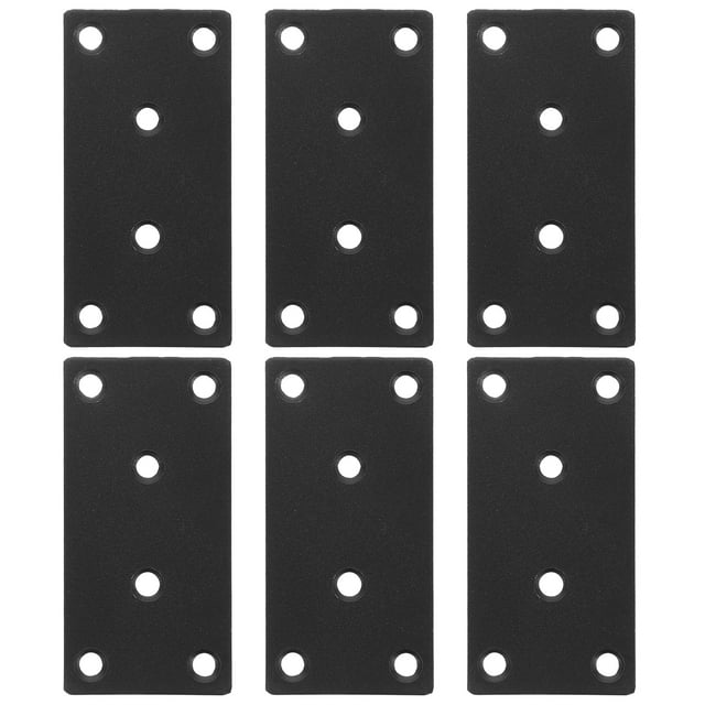 6sets Flat Mending Plates Repair Brackets With Screws For Wood Furniture Easy Installation Versatile Use For