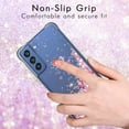 thumbnail image 4 of for Galaxy S21 FE Case,with HD Screen Protector, Shockproof Protective Clear Case for Girls Women,Bling Sparkle Quicksand Hard Shell TPU Case for Samsung Galaxy S21 FE, Rose Gold, 4 of 13